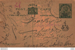 India Postal Stationery Patiala State 9p Sujangarh Cds - Patiala