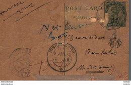 India Postal Stationery Patiala State 9p Kishangarh Cds - Patiala