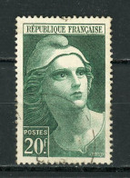 FRANCE -  M. DE GANDON - N° Yvert  730 Obli. - 1945-54 Marianne Of Gandon