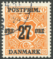 DÄNEMARK 91 O, 1918, 27 Ø Auf 38 Ø Orange, Pracht, Mi. 85.- - Altri & Non Classificati