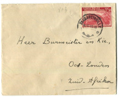Congo Elisabethville Oblit. Keach 8A4 Sur C.O.B. 261 Sur Lettre Vers Ooslanden (Afrique Du Sud) Le 18/12/1945 - Storia Postale