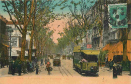 06 - Nice - Avenue De La Victoire - Animée - Tramway - Colorisée - Correspondance - CPA - Oblitération Ronde De 1922 - V - Stadsverkeer - Auto, Bus En Tram