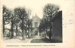 86 - Poitiers - L'Eglise St.Jean De Montierneuf - Avenue De L'Entrée - Oblitération Ronde De 1974 - CPA - Voir Scans Rec - Poitiers