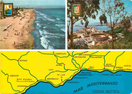 Espagne - Espana - Andalucia - Costa Del Sol - Multivues - Carte Géographique - CPM - Voir Scans Recto-Verso - Otros & Sin Clasificación