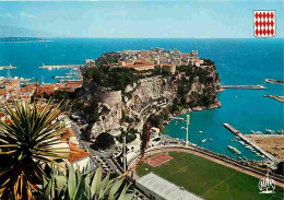 Monaco - Le Rocher De Monaco - Blasons - Carte Neuve - CPM - Voir Scans Recto-Verso - Panoramic Views