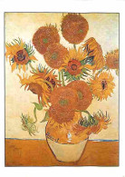 Art - Peinture - Vincent Van Gogh - Tournesols - Description Du Tableau Au Dos - CPM - Voir Scans Recto-Verso - Peintures & Tableaux