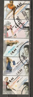 Pays-Bas 2009 - Sporttop - Série Complète° En Bande Verticale - 2664/68 - Van Assche - Commandeur - Van Koot - Marissen - Used Stamps