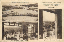 - Dpts Div.-ref-BN331- Nièvre - Saint Honoré Les Bains - Hôtel Du Guet - Multi Vues Dont Terrasses Salle à Manger - - Saint-Honoré-les-Bains