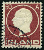 ISLAND 72 O, 1912, 50 A. König Frederik VIII, Pracht, Mi. 30.- - Sonstige & Ohne Zuordnung