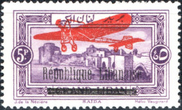 LIBANO, LEBANON, POSTA AEREA, AIRMAIL, PAESAGGI, LANDSCAPES, 1927, NUOVI (MLH*) Scott:LB C19, Yt:FR-LB PA23 - Unused Stamps