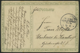 MSP VON 1914 - 1918 9 (DEUTSCHLAND), 16.11.15, FP-Ansichtskarte, Pracht - Maritime