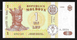 Moldova   One Leu  1998 ! - Moldavië