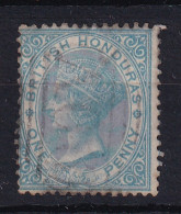 British Honduras: 1865   QV    SG1    1d    Pale Blue  [No Wmk  Perf: 14]    Used - Honduras Britannico (...-1970)