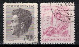 Tchécoslovaquie 1953 Mi 819-20 (Yv 723-4), Obliteré, - Used Stamps