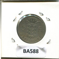 5 FRANCS 1963 FRENCH Text BELGIUM Coin #BA588.U.A - 5 Francs