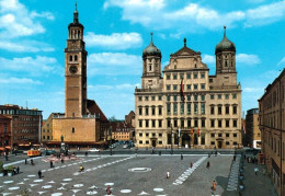 1 AK Germany / Bayern * Rathaus Und Perlachturm In Augsburg - Krüger Karte 703/19 * - Augsburg