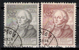 Tchécoslovaquie 1954 Mi 867-8 (Yv 771-2), Obliteré, - Used Stamps