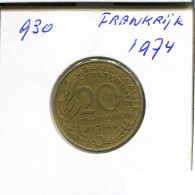 20 CENTIMES 1974 FRANKREICH FRANCE Französisch Münze #AN177.D.A - 20 Centimes