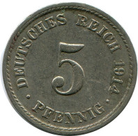 5 PFENNIG 1914 A DEUTSCHLAND Münze GERMANY #DB224.D.A - 5 Pfennig