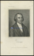Arago, Französischer Schriftsteller Und Politiker, Stahlstich Von B.I. Um 1840 - Litografia