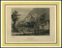 SARGANS, Teilansicht, Stahlstich Von Rohbock/Cooke Um 1840 - Lithografieën