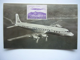 Avion / Airplane / ALITALIA / Douglas DC-7C / Carte Maximum Saint Marin - 1946-....: Ere Moderne