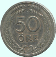50 ORE 1921 W SUÈDE SWEDEN Pièce RARE #AC695.2.F.A - Suecia