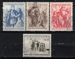 Tchécoslovaquie 1955 Mi 902-5 (Yv 797-800), Obliteré, - Oblitérés