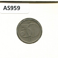 50 HALERU 1987 CHECOSLOVAQUIA CZECHOESLOVAQUIA SLOVAKIA Moneda #AS959.E.A - Checoslovaquia