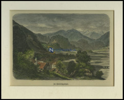 Im DOMLETSCHERTHALE, Kolorierter Holzstich Um 1880 - Lithographies