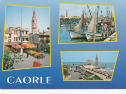 CAORLE-VENEZIA-MULTIVEDUTE-CARTOLINA VERA FOTOGRAFIA-UNA VIAGGIATA IL 4-9-1991 - Venezia (Venice)