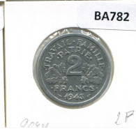 2 FRANCS 1943 FRANCE French Coin #BA782.U.A - 2 Francs