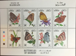 Bahrain 1994 Butterflies Sheetlet MNH - Vlinders