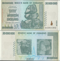 Zimbabwe Pick-number: 79 Uncirculated 2008 50 Million. Dollars - Zimbabwe