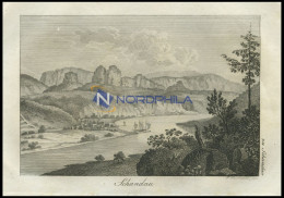 SCHANDAU/sächs. Schweiz, An Der Grenze Zu Böhmen: Heilbrunnenstädtchen Mit Romantischen Felsenrevieren An Der Elbe, Gesa - Estampes & Gravures