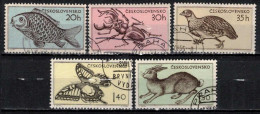 Tchécoslovaquie 1955 Mi 925-9 (Yv 820-4), Obliteré, - Used Stamps