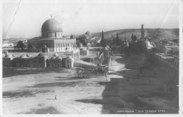CPA / ISRAEL / JERUSALEM / CARTE PHOTO / THE TEMPLE AREA / TIMBRE PALESTINE AU VERSO - Palästina