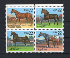 1985 STATI UNITI USA United States 1908/1911 Razze Equine, Cavalli, Horses MNH ** - Ungebraucht