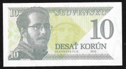 SLOVENIA Matej Gabris 10 KORUN Test Note 2013 Portrait Gabris Slovensko Slovenskych - Eslovenia