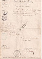 Tessenderlo - Benoeming Notaris Leonard Ooms 1854 - Gelijkvormig Afschrift (V3052) - Manuscripten