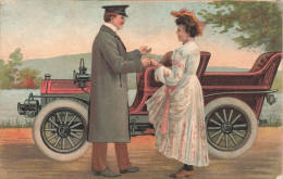 ILLUSTRATEURS - NON SIGNES - Femme - Homme - Voiture - Colorisé - Carte Postale Ancienne - Ohne Zuordnung