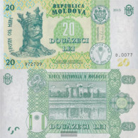 Moldawien Pick-number: 23 Uncirculated 2015 20 Lei - Moldavie