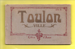 83 - TOULON VILLE . " CÔTE D'AZUR " . CARNET COMPLET DE 12 VUES - Réf. N°38983 - - Toulon