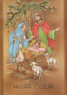 Vierge Marie Madone Bébé JÉSUS Noël Religion Vintage Carte Postale CPSM #PBP990.A - Vergine Maria E Madonne