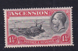 Ascension: 1934   KGV - Pictorial    SG23    1½d    MH - Ascension (Ile De L')