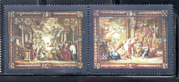 MALTA 1980 RUBENS TAPESTRIES AFTER DESIGNS BY RUBENS TAPESTRY ARAZZI COMPLETE SET SERIE COMPLETA MNH - Malte