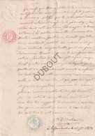 Tessenderlo - Attest  Notaris Leonard Ooms 1853 (V3054) - Manuscritos