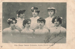 CELEBRITES - Chanteurs & Musiciens-Elite Wiener Damen -Orchester - Direktion Christine Kreuzig - Carte Postale Ancienne - Singers & Musicians