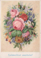 FLOWERS Vintage Postcard CPSM #PAS610.GB - Fleurs