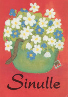 FLOWERS Vintage Postcard CPSM #PAR406.GB - Fleurs